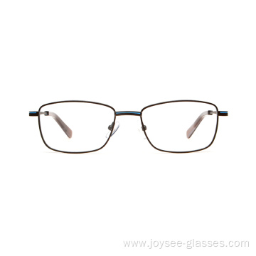 Full Rim Black Vision Male Metal Material Optical Frame Eyewear